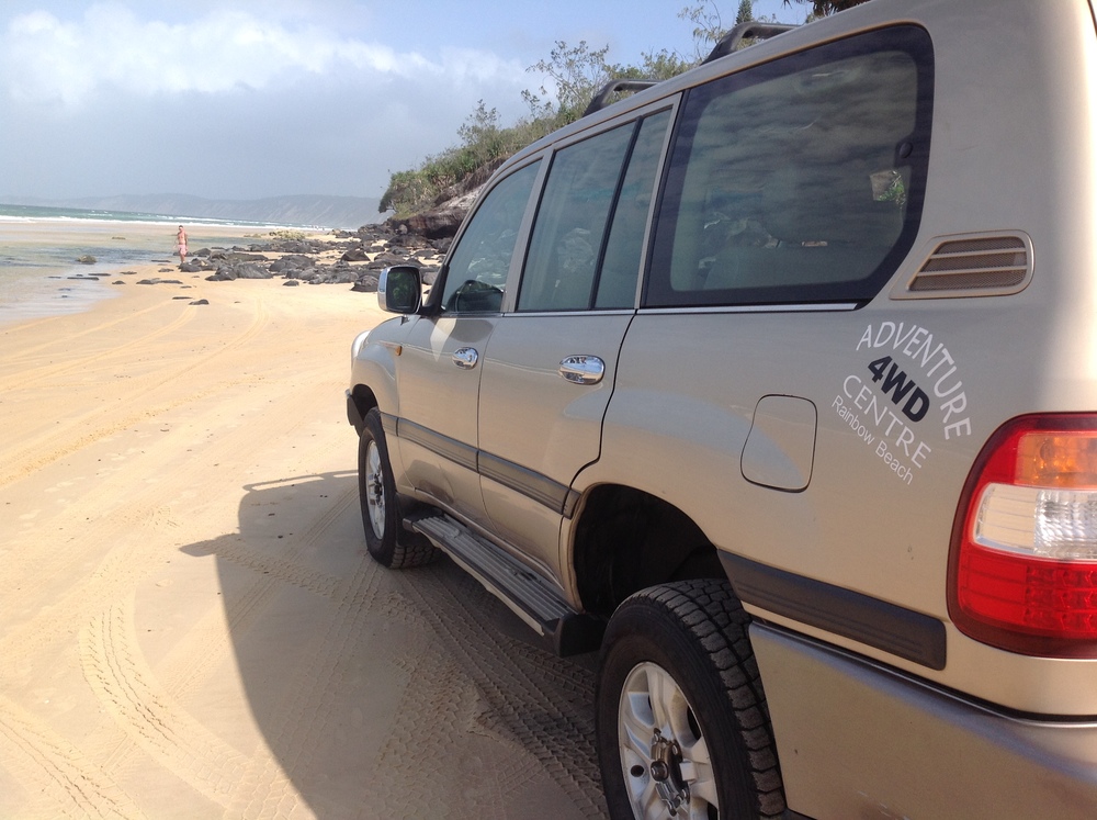 Mudlo Rocks at Rainbow Beach can be selective in granting passage - observe beach conditions and low tidal window.