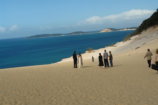 Caro Sand Blow offers a spectacular backdrop to wedding nuptials.